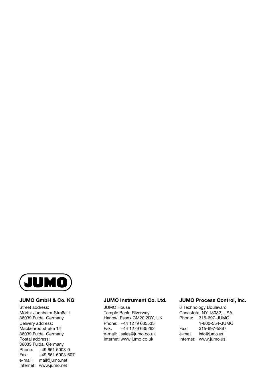 JUMO 706581 LOGOSCREEN nt stainless steel front Installation Instructions User Manual | Page 48 / 48