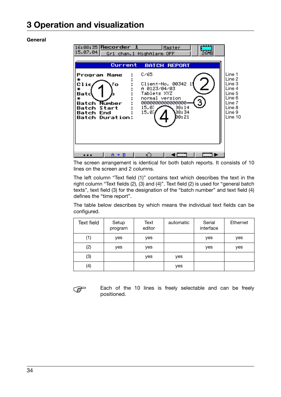 3 operation and visualization | JUMO 706560 LOGOSCREEN es Operating Instructions User Manual | Page 34 / 64