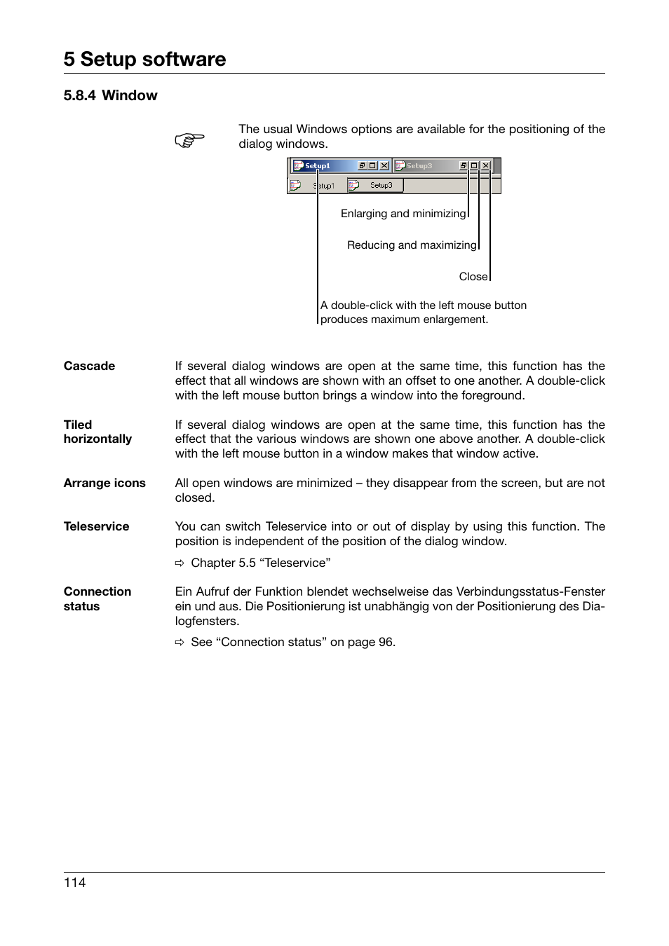 4 window, 5 setup software | JUMO 706560 LOGOSCREEN es Operating Manual User Manual | Page 114 / 128