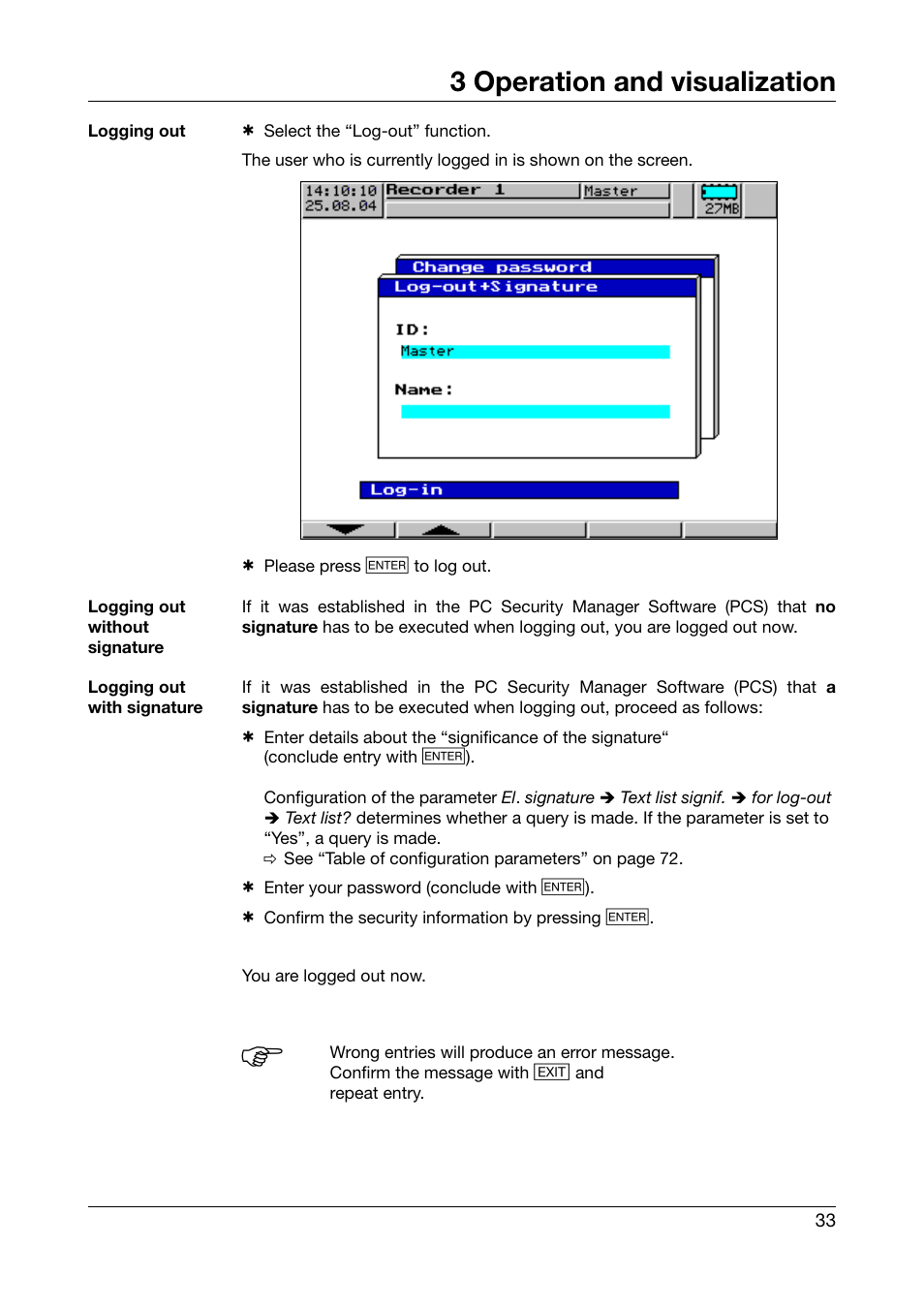 3 operation and visualization | JUMO 706560 LOGOSCREEN es Operating Manual User Manual | Page 33 / 128
