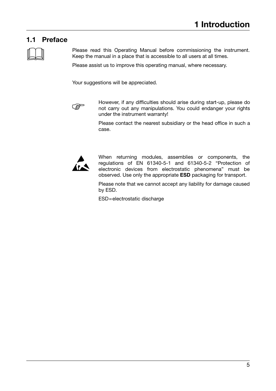 1 introduction, 1 preface, Introduction | Preface | JUMO 706560 LOGOSCREEN es Operating Manual User Manual | Page 5 / 128