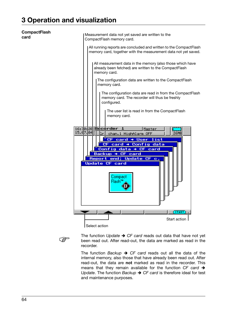 3 operation and visualization | JUMO 706560 LOGOSCREEN es Operating Manual User Manual | Page 64 / 128