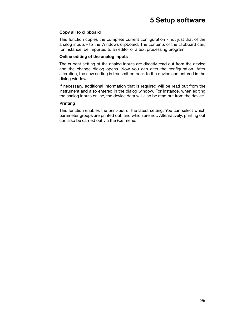 5 setup software | JUMO 706560 LOGOSCREEN es Operating Manual User Manual | Page 99 / 128
