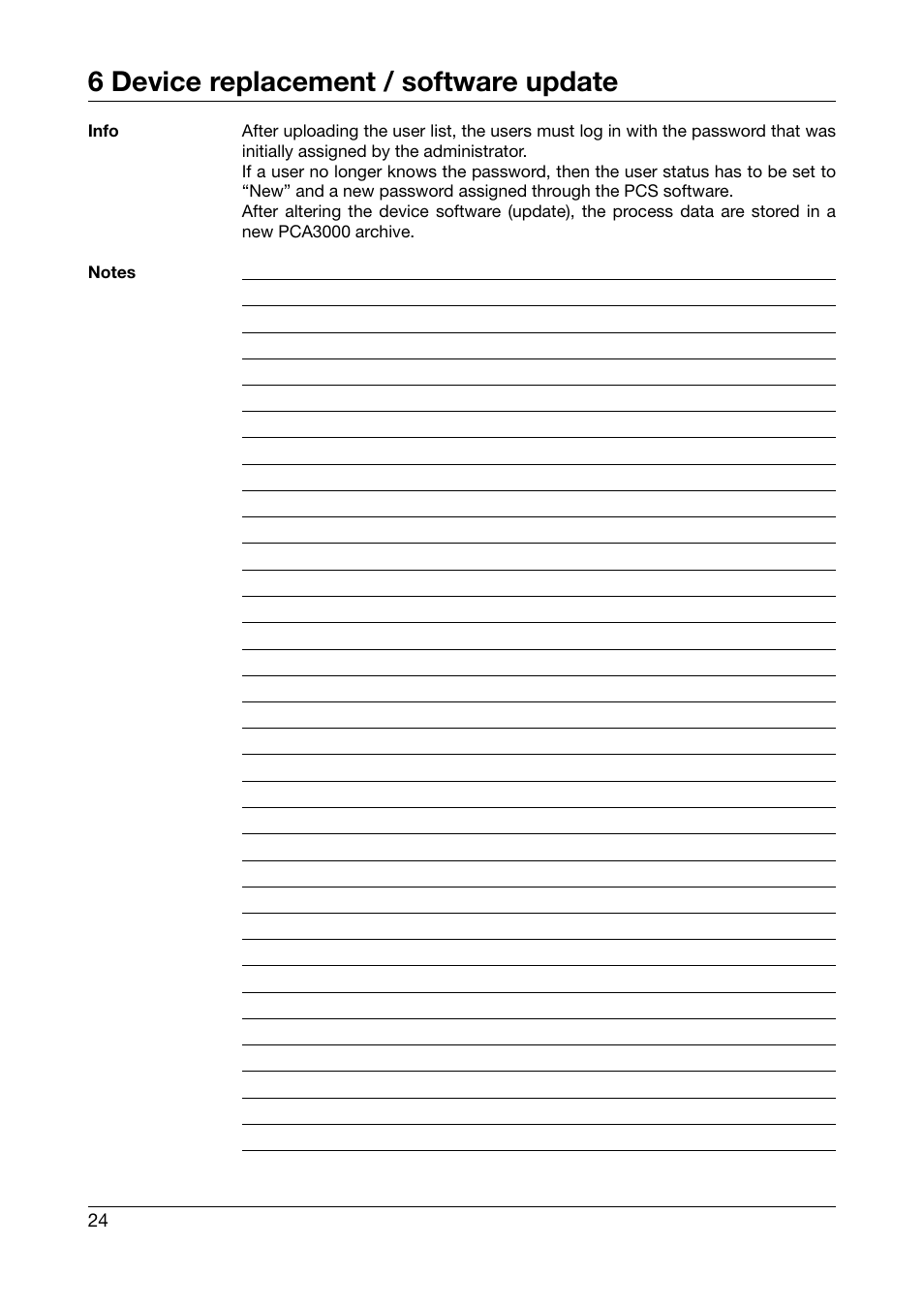 6 device replacement / software update | JUMO 706560 LOGOSCREEN es Installation Instructions User Manual | Page 24 / 32