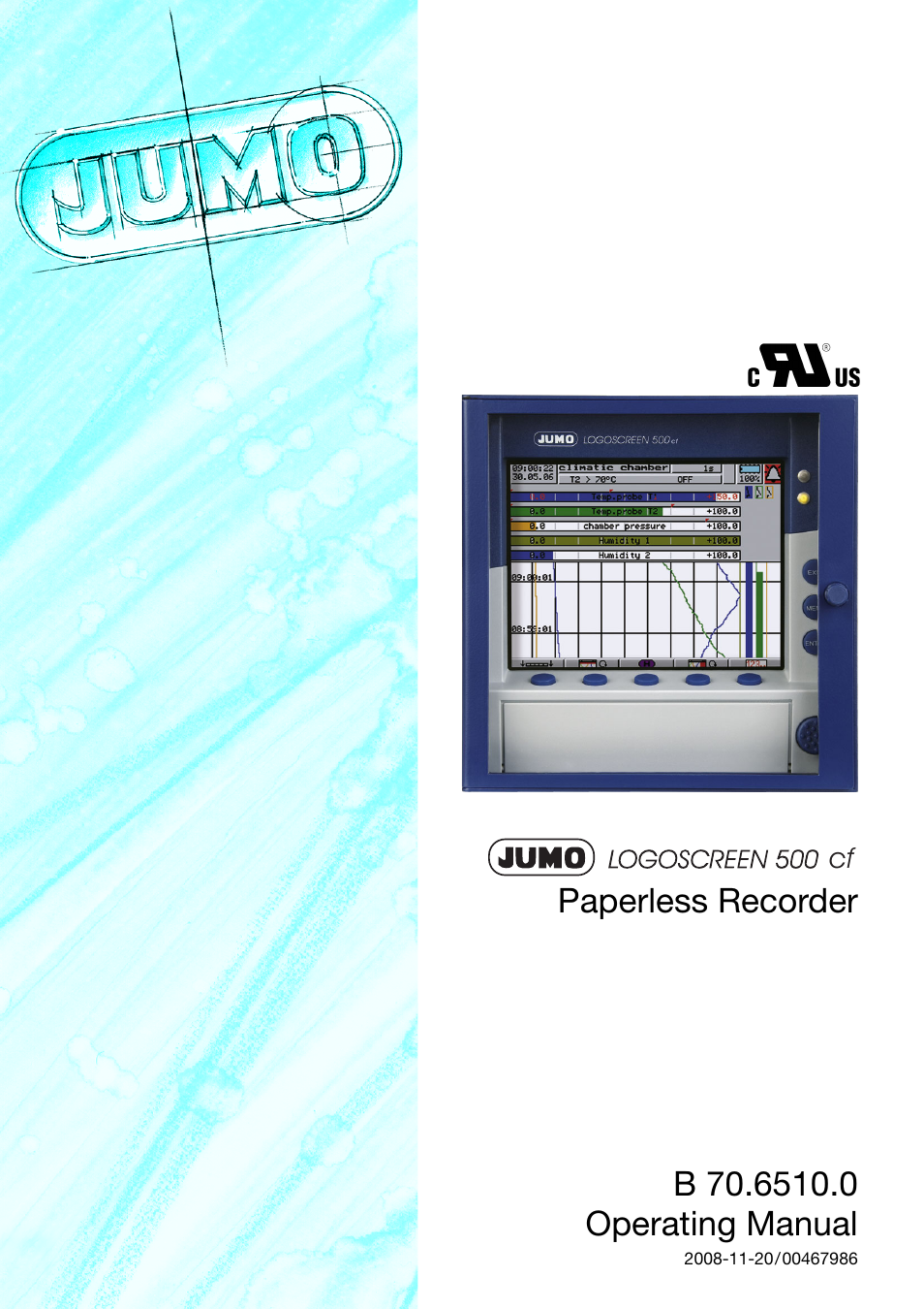 JUMO 706510 LOGOSCREEN 500 cf Operating Manual User Manual | 140 pages