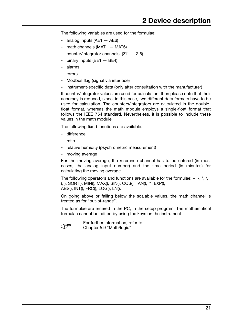 2 device description | JUMO 706510 LOGOSCREEN 500 cf Operating Manual User Manual | Page 21 / 140