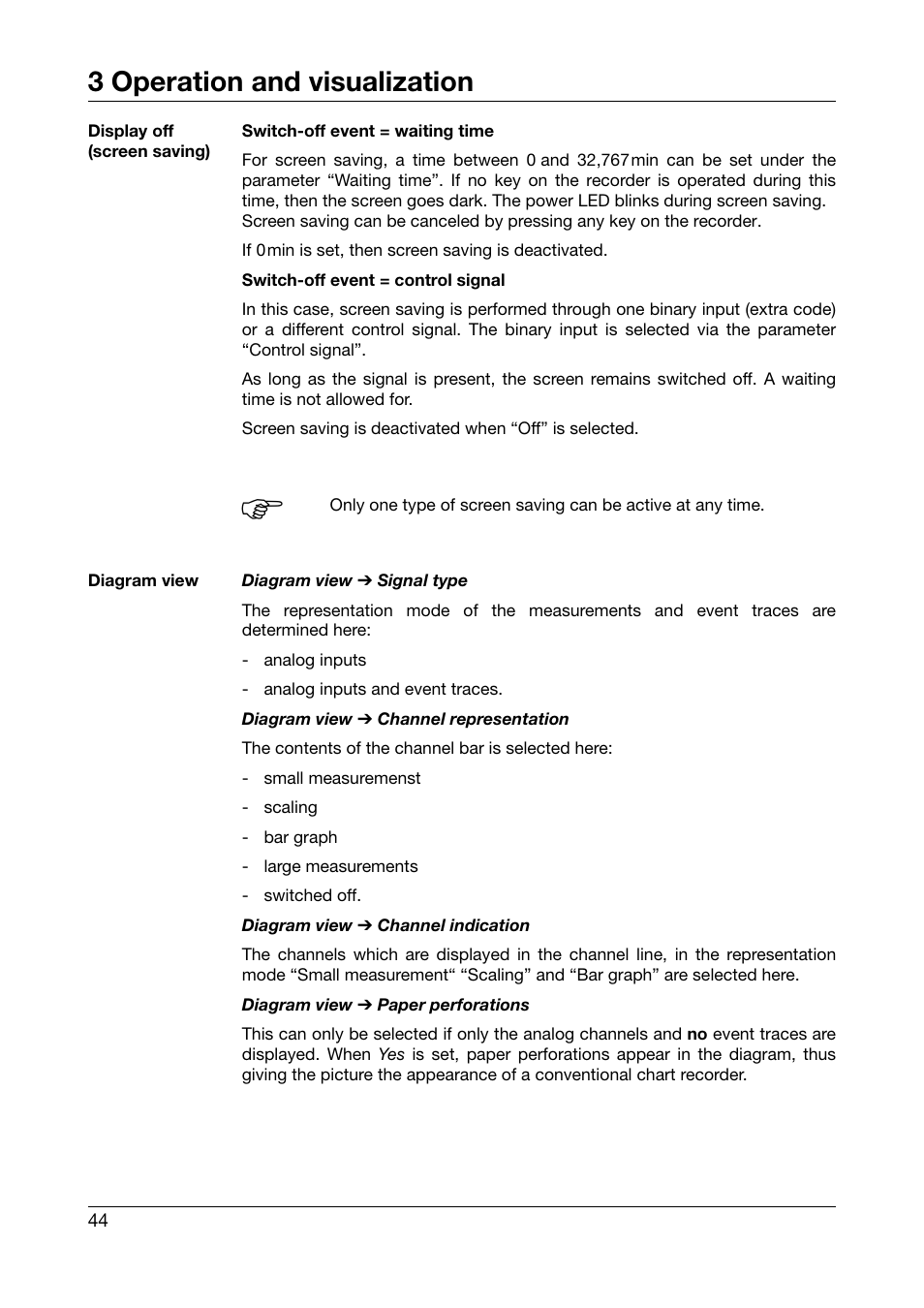 3 operation and visualization | JUMO 706510 LOGOSCREEN 500 cf Operating Manual User Manual | Page 44 / 140