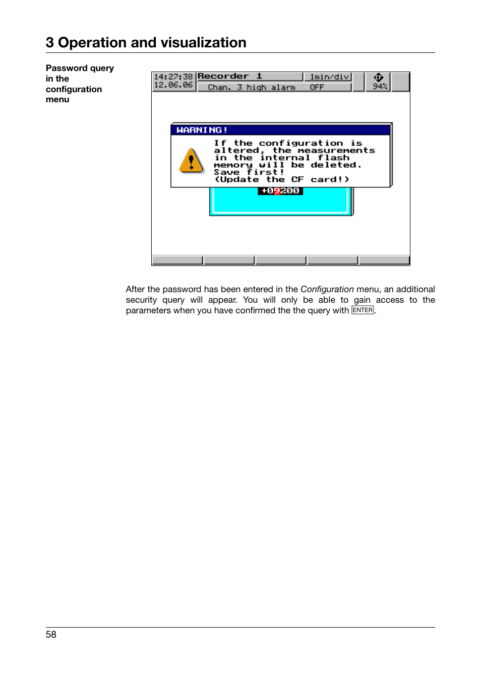 3 operation and visualization | JUMO 706510 LOGOSCREEN 500 cf Operating Manual User Manual | Page 58 / 140