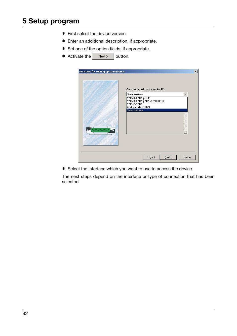 5 setup program | JUMO 706510 LOGOSCREEN 500 cf Operating Manual User Manual | Page 92 / 140