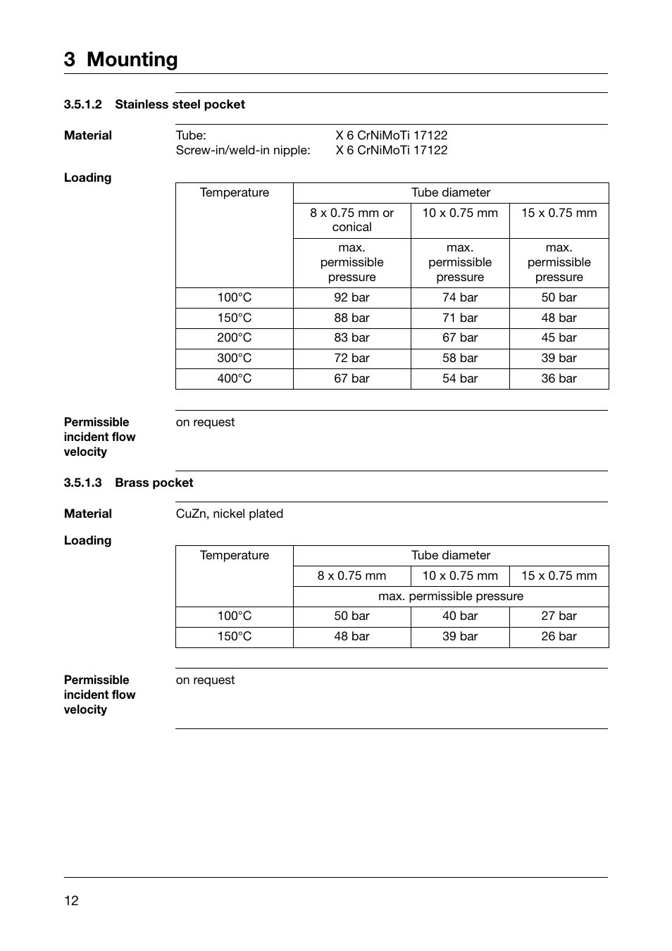3 mounting | JUMO 605041 Explosion-protected surface-mounting thermostat, ATH-EX Operating Manual User Manual | Page 12 / 24