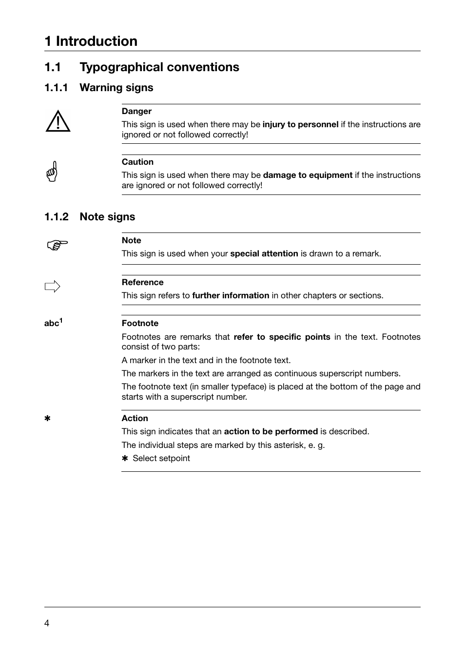 1 introduction, 1 typographical conventions | JUMO 605041 Explosion-protected surface-mounting thermostat, ATH-EX Operating Manual User Manual | Page 4 / 24