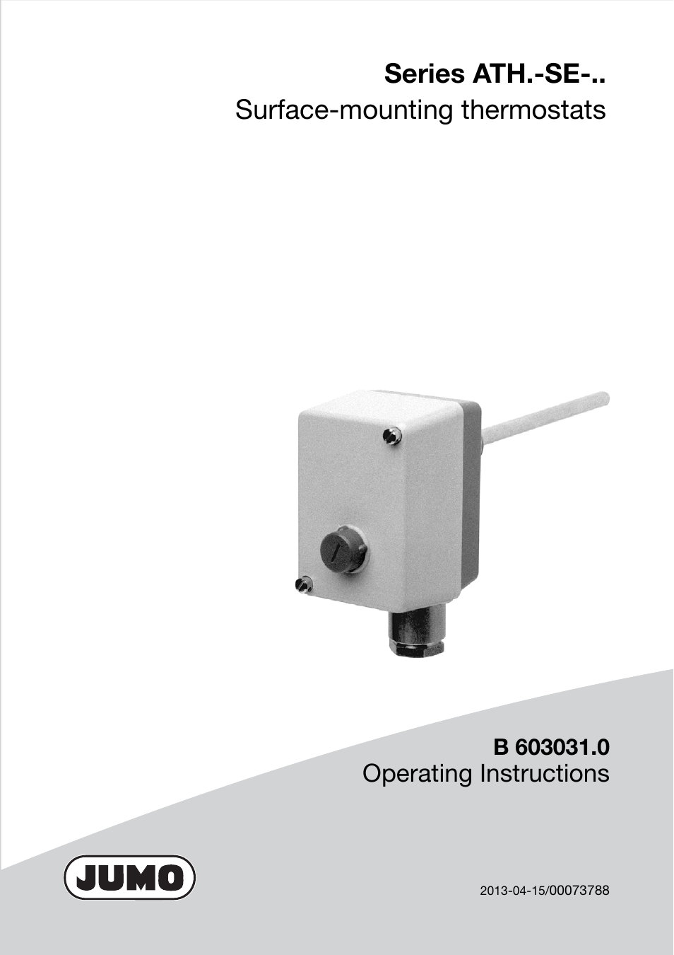 JUMO 60.3031 Surface-mounting thermostats, ATH.-SE Operating Manual User Manual | 24 pages