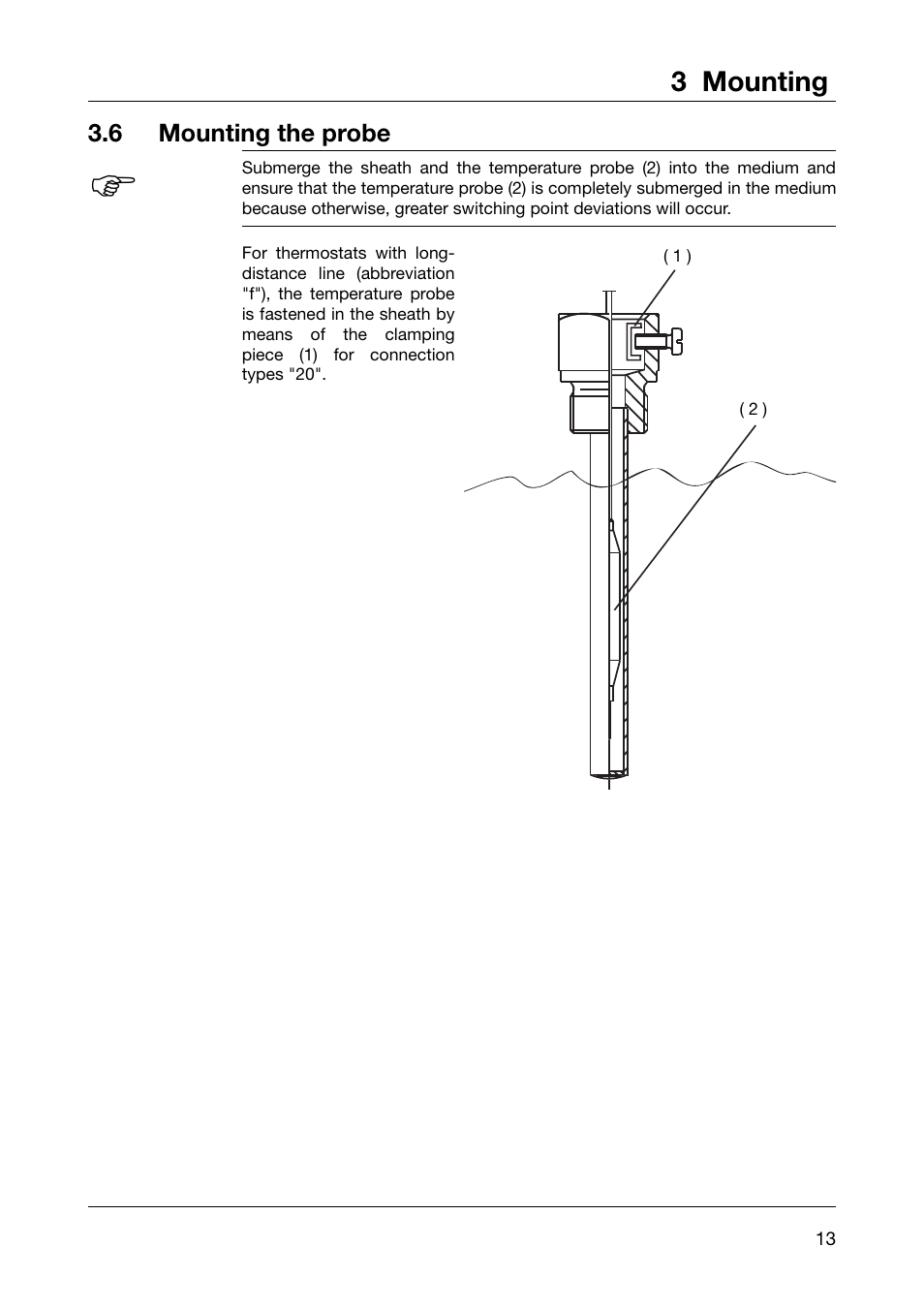 JUMO 60.3031 Surface-mounting thermostats, ATH.-SE Operating Manual User Manual | Page 13 / 24