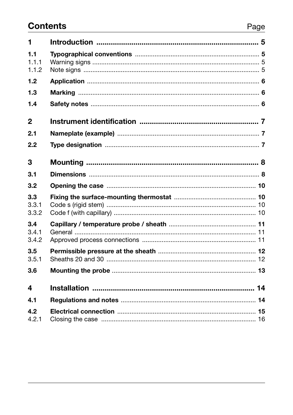 JUMO 60.3031 Surface-mounting thermostats, ATH.-SE Operating Manual User Manual | Page 3 / 24