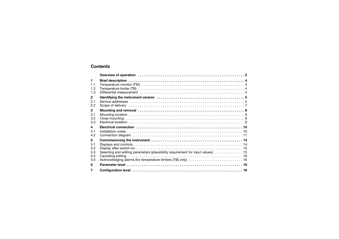JUMO 14597 safetyM TB/TW - Temperature Limiter and Temperature Monitor Operating Manual User Manual | Page 3 / 52