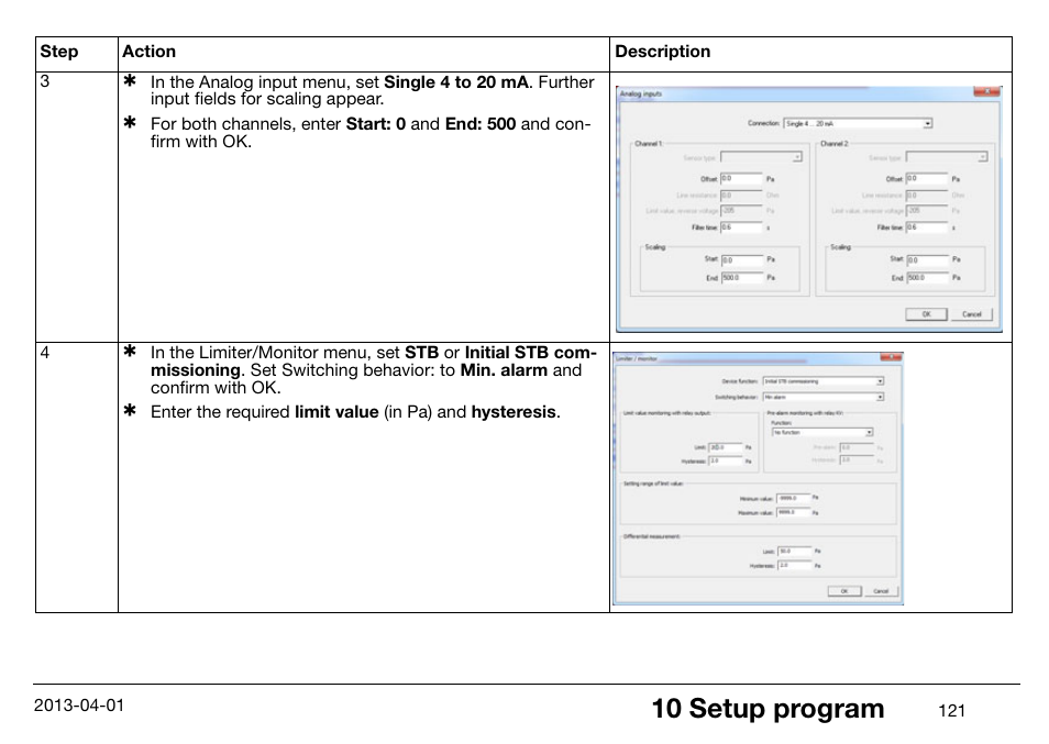 10 setup program | JUMO 14597 safetyM STB/STW Ex - Safety Temperature Limiter and Safety Temperature Monitor Operating Manual User Manual | Page 127 / 144