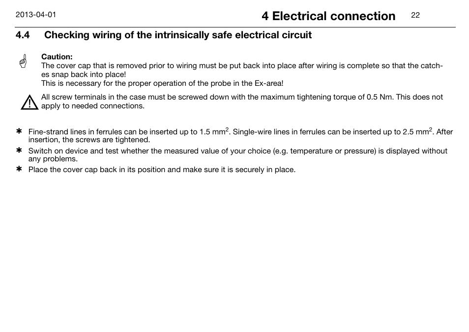 4 electrical connection | JUMO 14597 safetyM STB/STW Ex - Safety Temperature Limiter and Safety Temperature Monitor Operating Manual User Manual | Page 28 / 144
