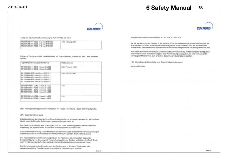 6 safety manual | JUMO 14597 safetyM STB/STW Ex - Safety Temperature Limiter and Safety Temperature Monitor Operating Manual User Manual | Page 72 / 144