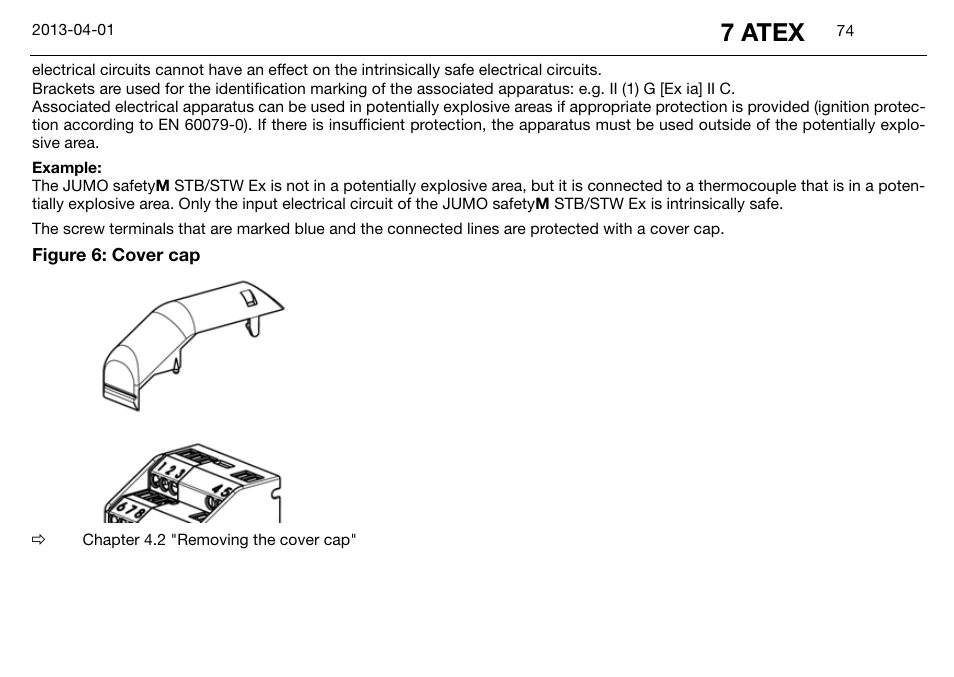 7 atex | JUMO 14597 safetyM STB/STW Ex - Safety Temperature Limiter and Safety Temperature Monitor Operating Manual User Manual | Page 80 / 144