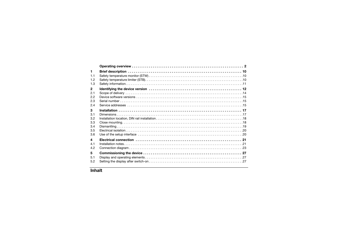 JUMO 701150 14597 safetyM STB/STW - Safety Temperature Limiter and Safety Temperature Monitor Operating Manual User Manual | Page 3 / 116