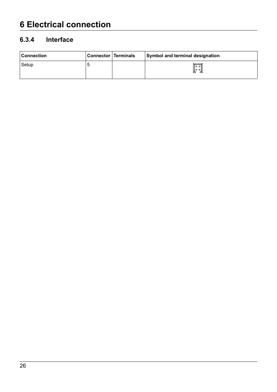 4 interface, 6 electrical connection | JUMO 707060 Wtrans B - Programmable Head Transmitter with Radio Transmission Operating Manual User Manual | Page 26 / 44
