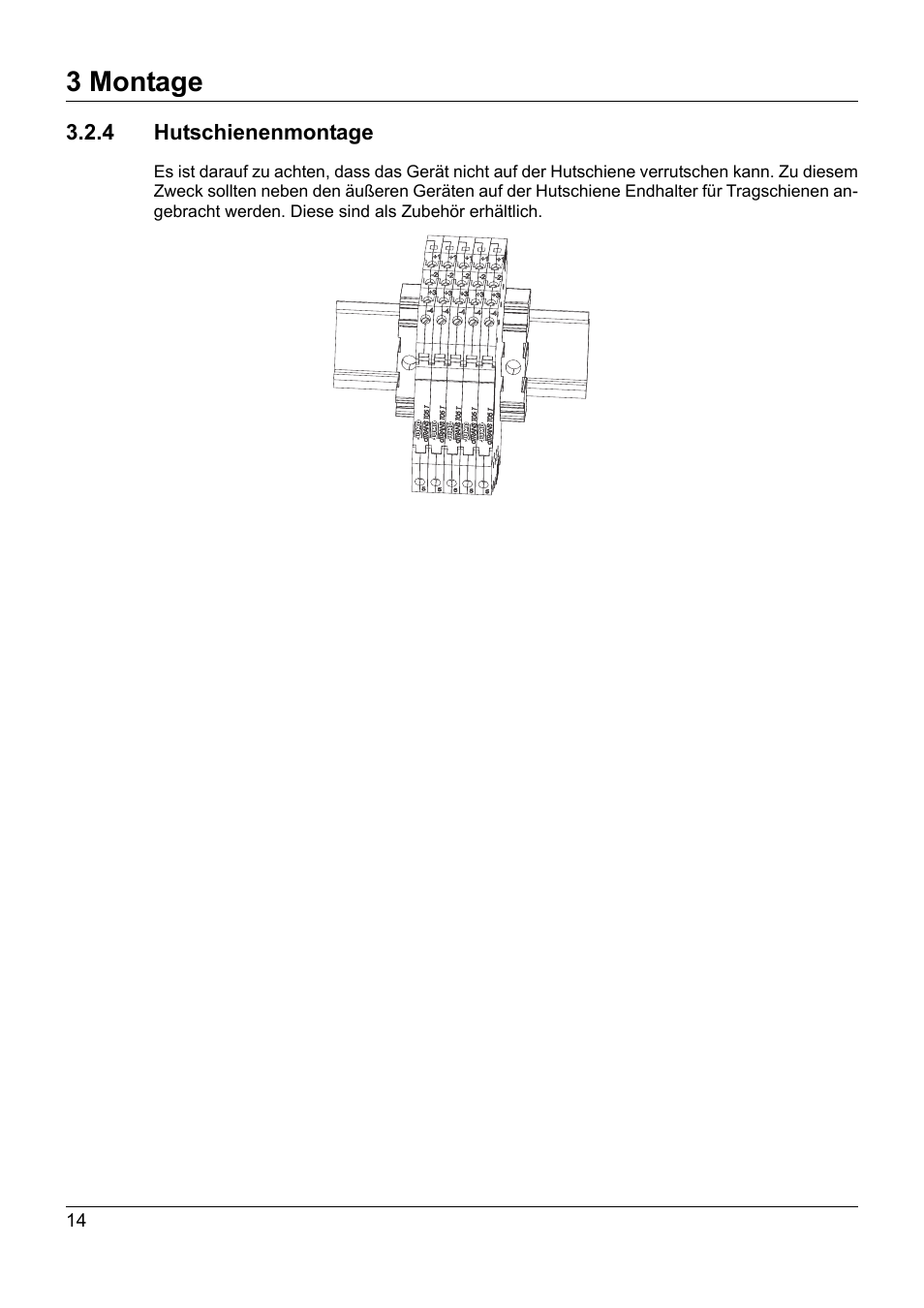 4 hutschienenmontage, 3 montage | JUMO 707050 dTRANS T05 - Programmable 2-Wire Transmitter Operating Manual User Manual | Page 16 / 112