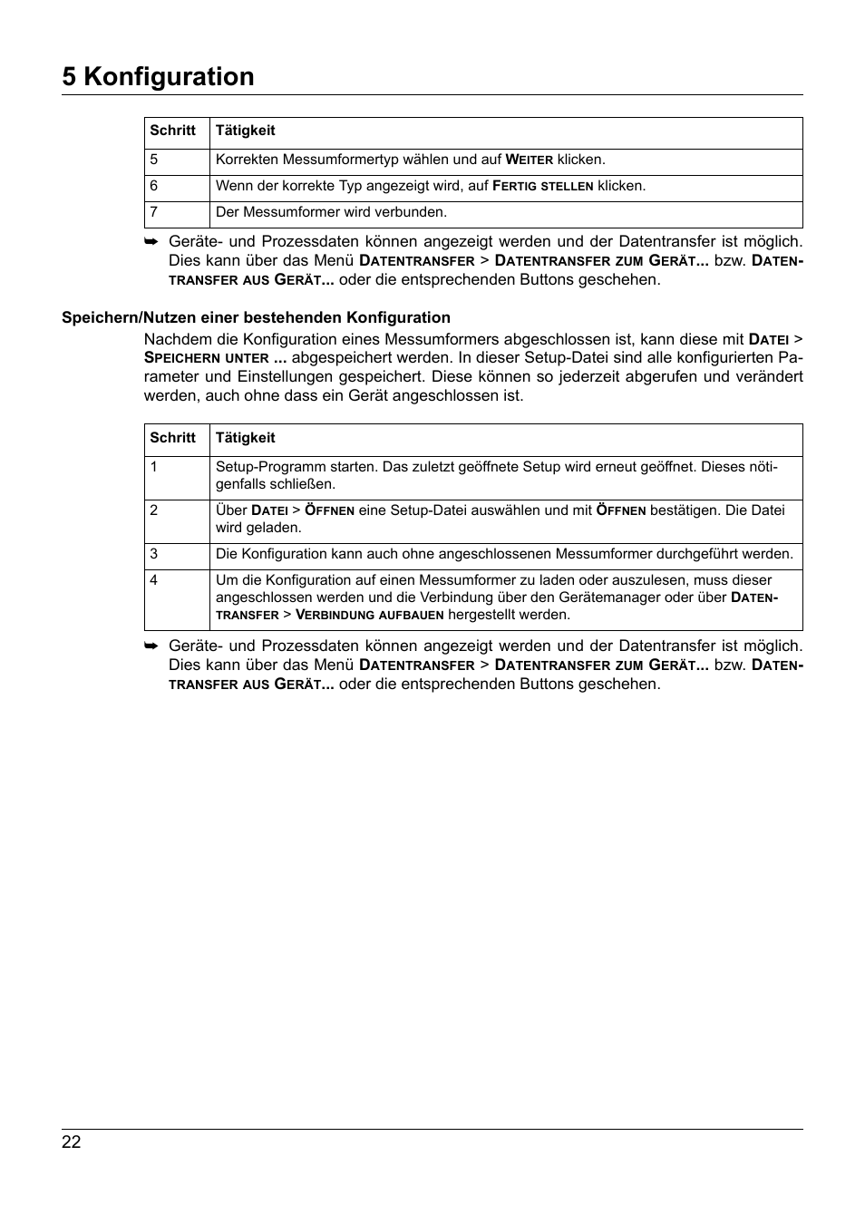 5 konfiguration | JUMO 707050 dTRANS T05 - Programmable 2-Wire Transmitter Operating Manual User Manual | Page 24 / 112