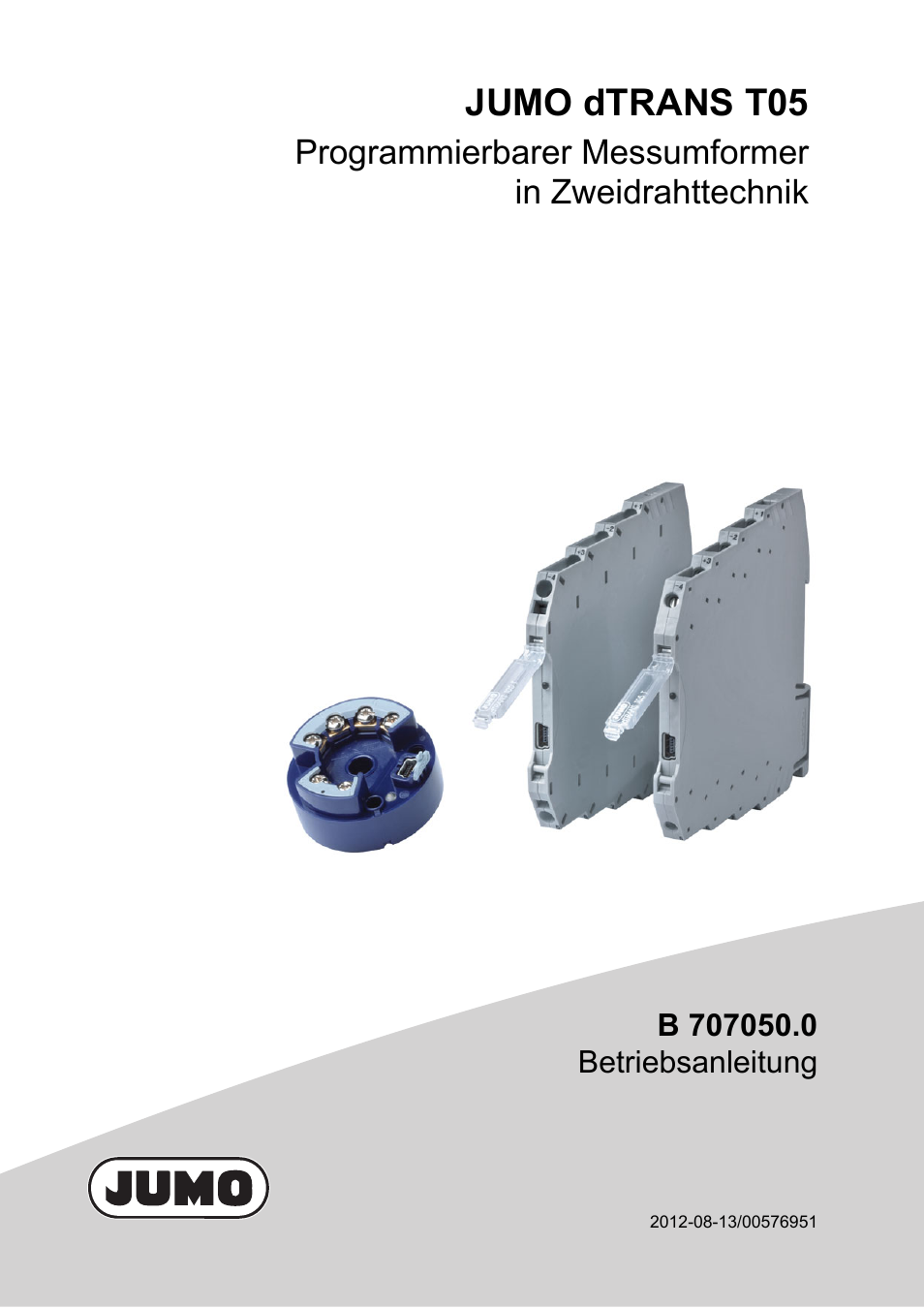 Jumo dtrans t05, Programmierbarer messumformer in zweidrahttechnik | JUMO 707050 dTRANS T05 - Programmable 2-Wire Transmitter Operating Manual User Manual | Page 3 / 112