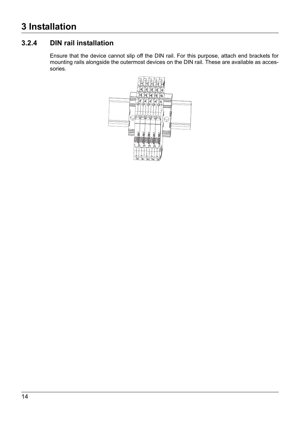 4 din rail installation, 3 installation | JUMO 707050 dTRANS T05 - Programmable 2-Wire Transmitter Operating Manual User Manual | Page 52 / 112