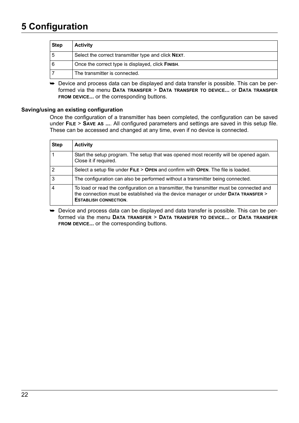 5 configuration | JUMO 707050 dTRANS T05 - Programmable 2-Wire Transmitter Operating Manual User Manual | Page 60 / 112