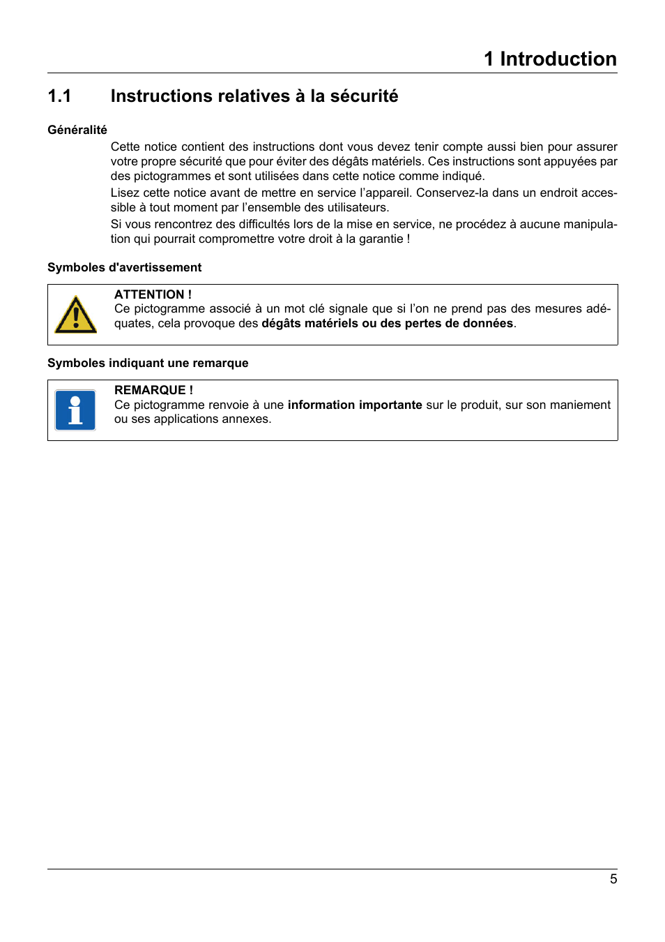 1 introduction, 1 instructions relatives à la sécurité, Introduction | Instructions relatives à la sécurité | JUMO 707050 dTRANS T05 - Programmable 2-Wire Transmitter Operating Manual User Manual | Page 79 / 112