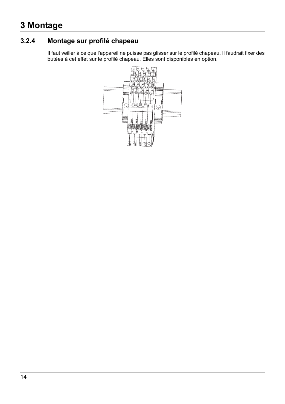 4 montage sur profilé chapeau, 3 montage | JUMO 707050 dTRANS T05 - Programmable 2-Wire Transmitter Operating Manual User Manual | Page 88 / 112
