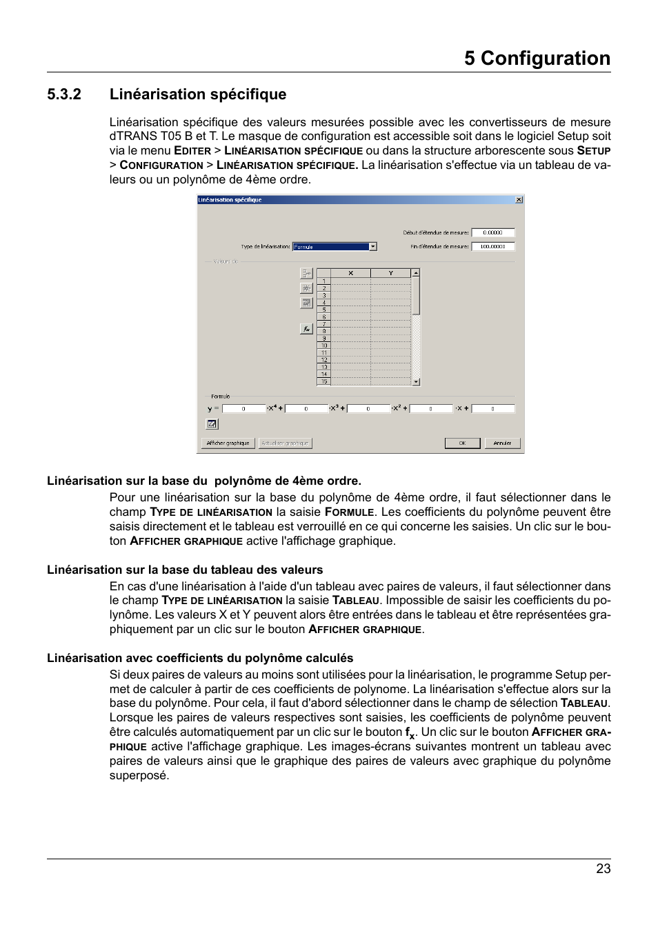 2 linéarisation spécifique, 5 configuration | JUMO 707050 dTRANS T05 - Programmable 2-Wire Transmitter Operating Manual User Manual | Page 97 / 112