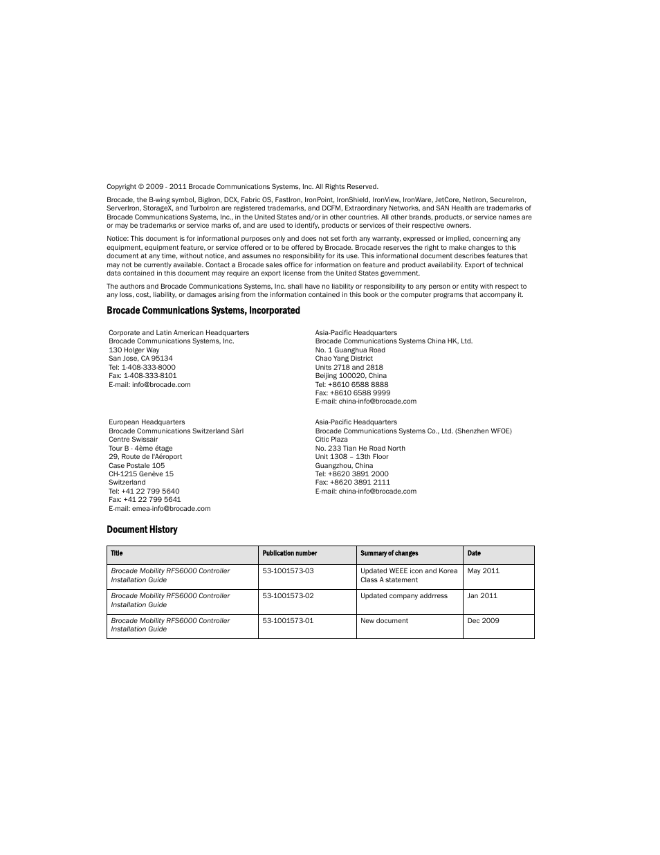 Brocade Mobility RFS6000 Controller Installation Guide User Manual | Page 2 / 36