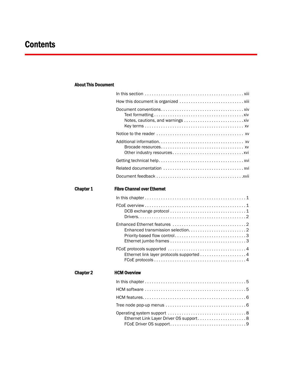 Brocade Communications Systems CNA User Manual | Page 3 / 228