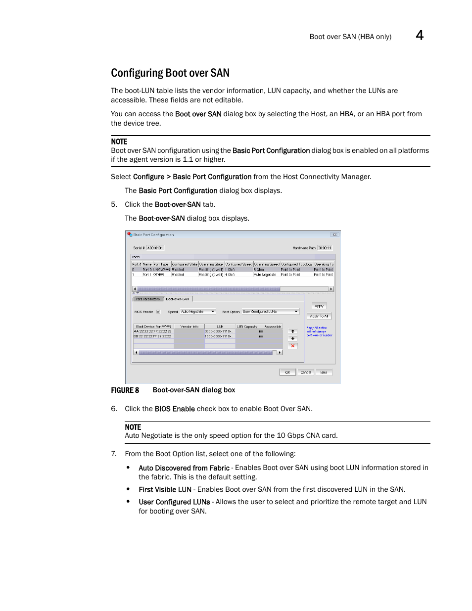 Configuring boot over san, Figure 8 | Brocade Communications Systems CNA User Manual | Page 51 / 228