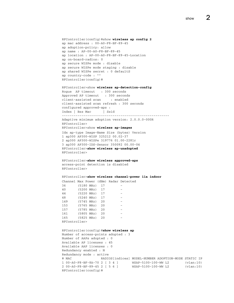 Brocade Communications Systems RFS6000 User Manual | Page 119 / 839