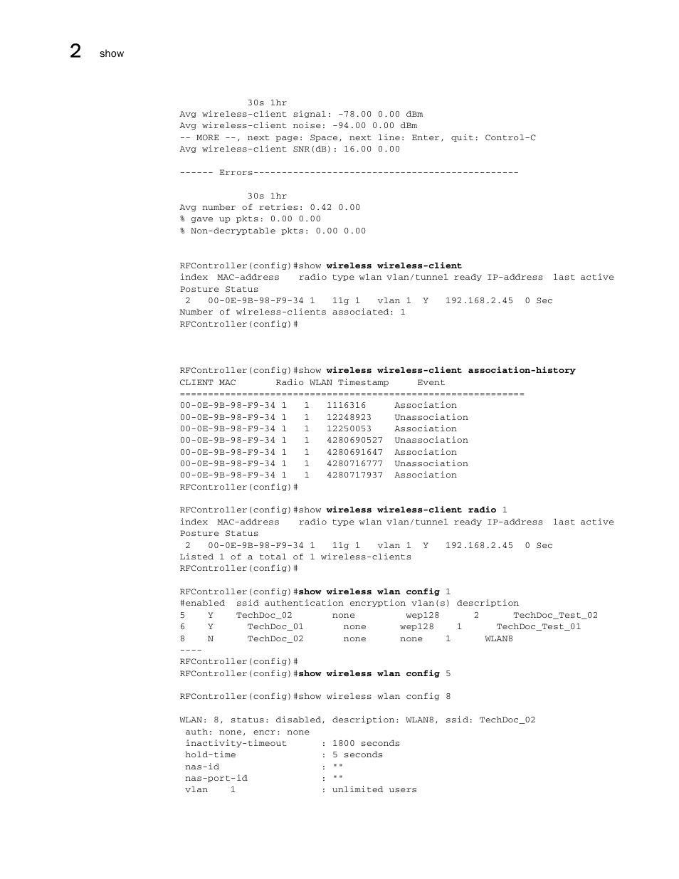Brocade Communications Systems RFS6000 User Manual | Page 122 / 839