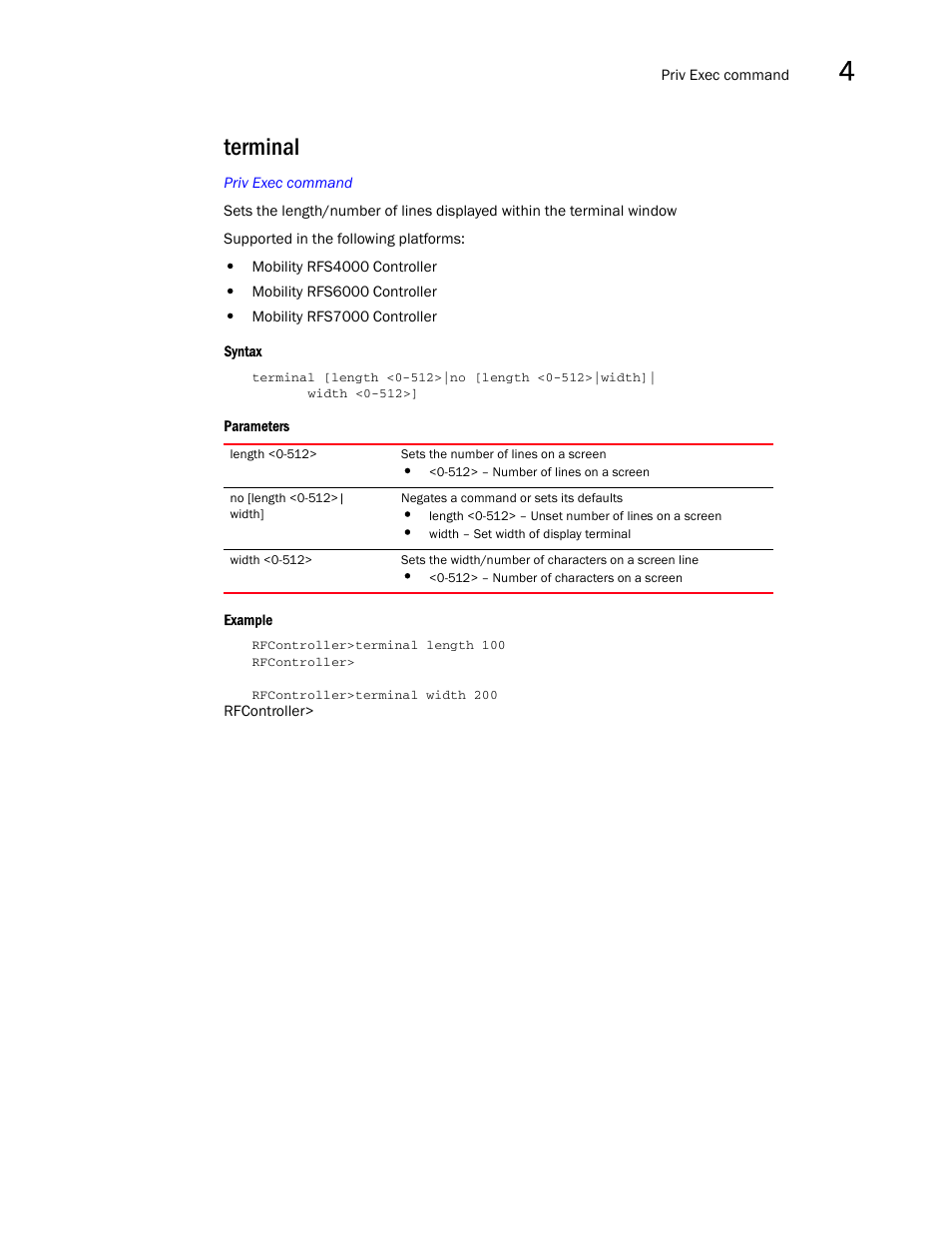 Terminal | Brocade Communications Systems RFS6000 User Manual | Page 211 / 839
