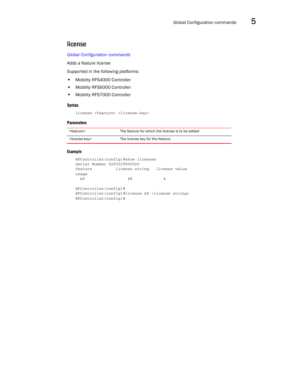 License | Brocade Communications Systems RFS6000 User Manual | Page 261 / 839