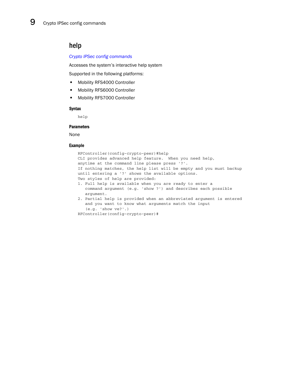 Help | Brocade Communications Systems RFS6000 User Manual | Page 366 / 839