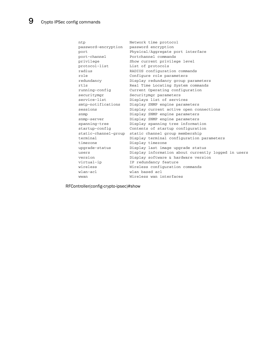 Brocade Communications Systems RFS6000 User Manual | Page 370 / 839