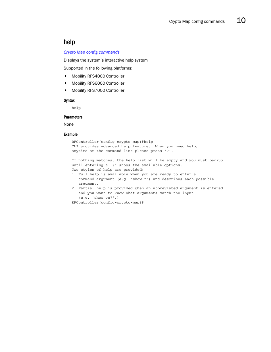 Help | Brocade Communications Systems RFS6000 User Manual | Page 377 / 839