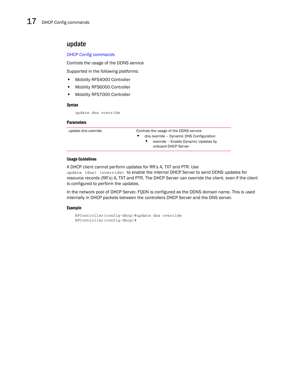 Update | Brocade Communications Systems RFS6000 User Manual | Page 538 / 839
