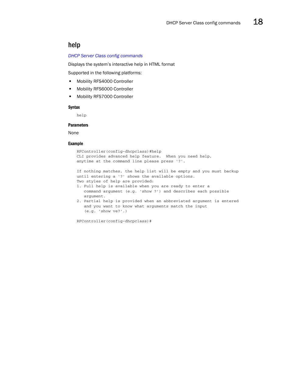 Help | Brocade Communications Systems RFS6000 User Manual | Page 549 / 839