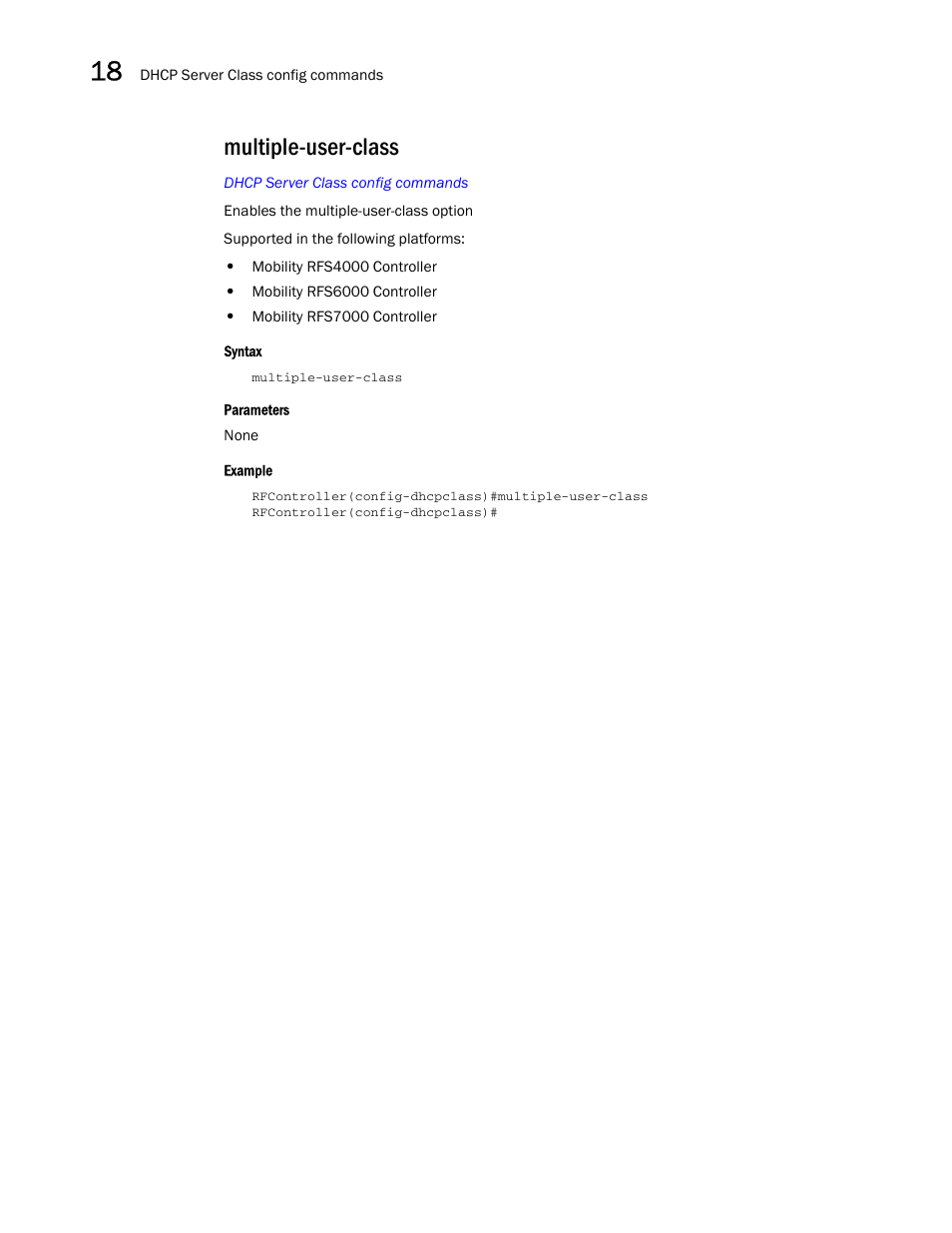 Multiple-user-class | Brocade Communications Systems RFS6000 User Manual | Page 550 / 839