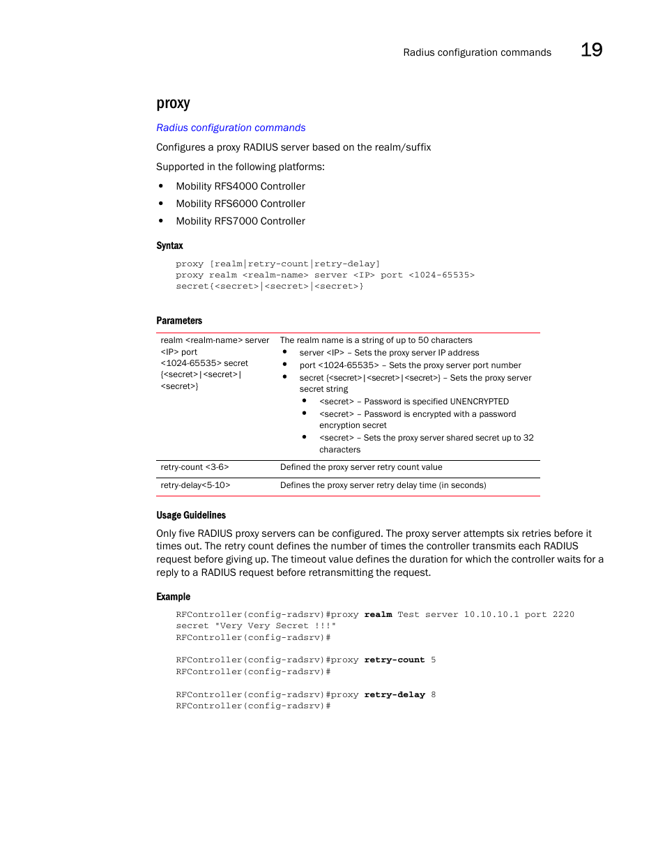 Proxy | Brocade Communications Systems RFS6000 User Manual | Page 581 / 839