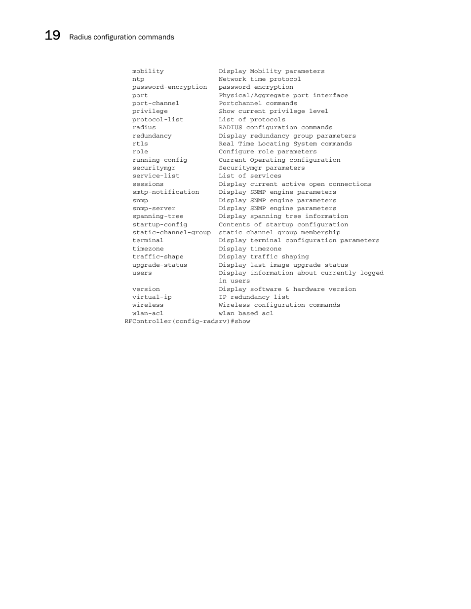 Brocade Communications Systems RFS6000 User Manual | Page 588 / 839