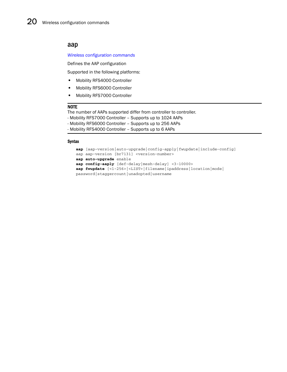 Brocade Communications Systems RFS6000 User Manual | Page 594 / 839