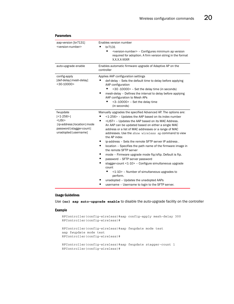 Brocade Communications Systems RFS6000 User Manual | Page 595 / 839